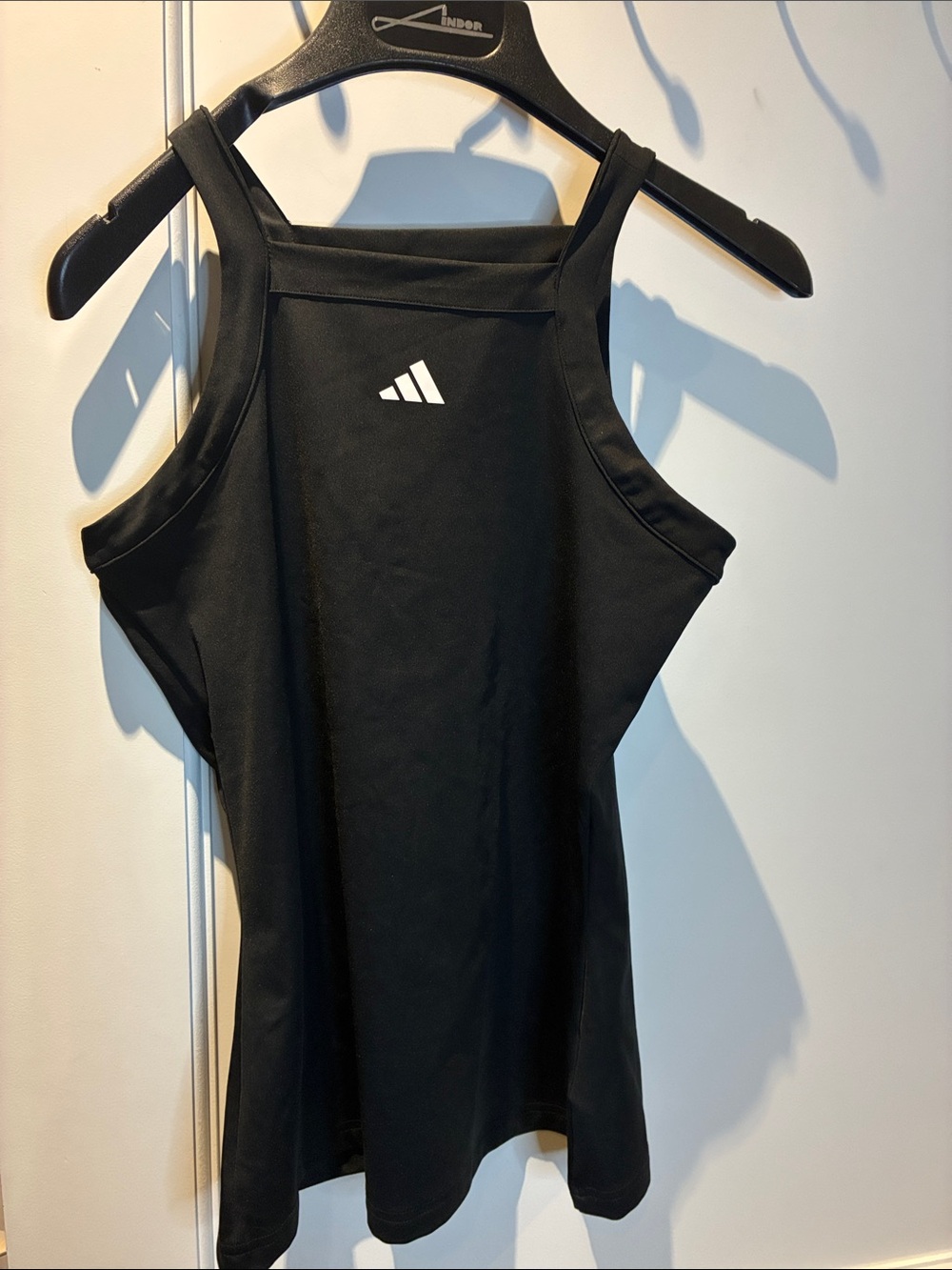 adidas Black Tank Top with White Logo CB